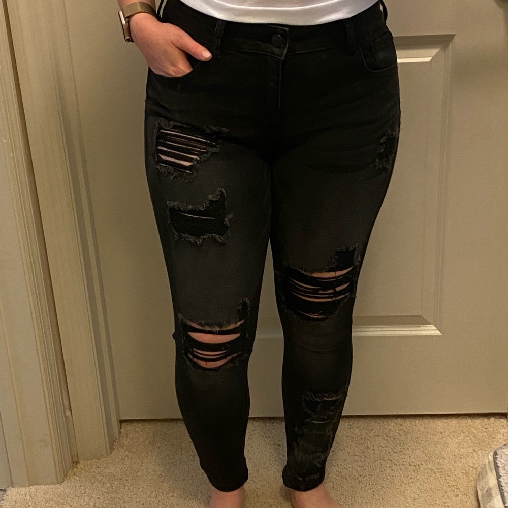Black Ripped Jeans